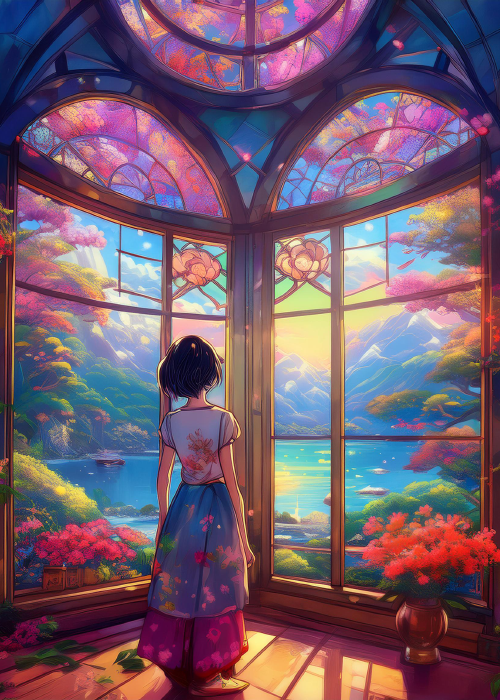 紫のガラス 3－1 - 凪